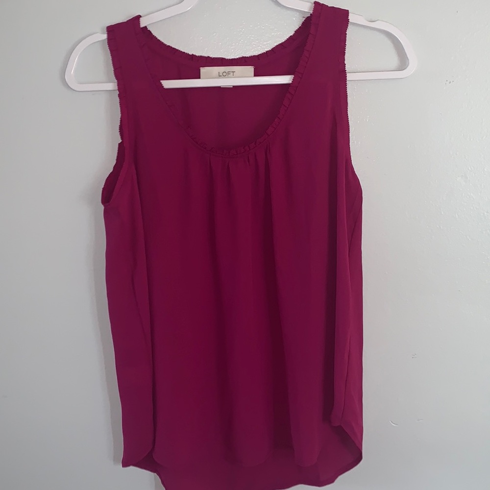 Loft Medium Plum Tank Blouse